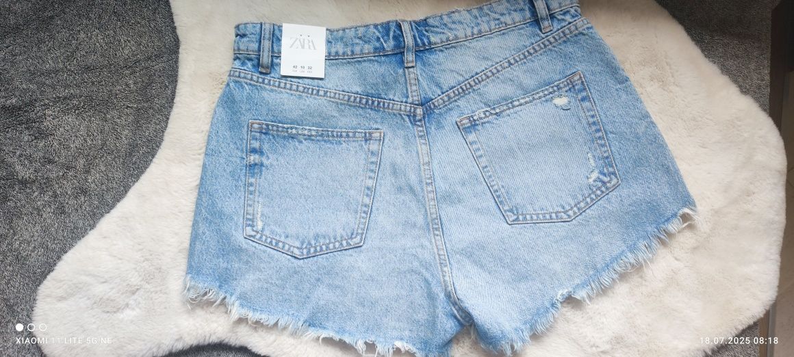Spodenki damskie jeans ZARA