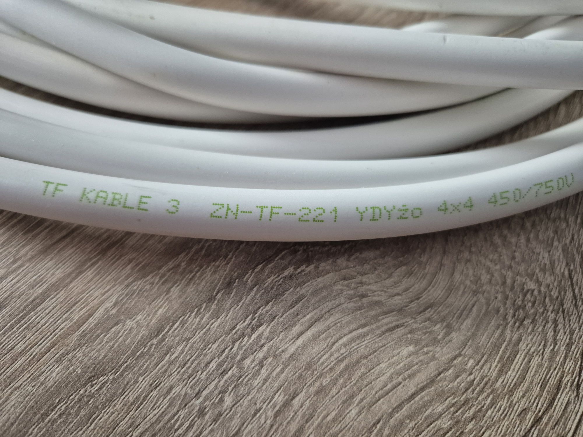 Kabel biały 4x4 TF Kable