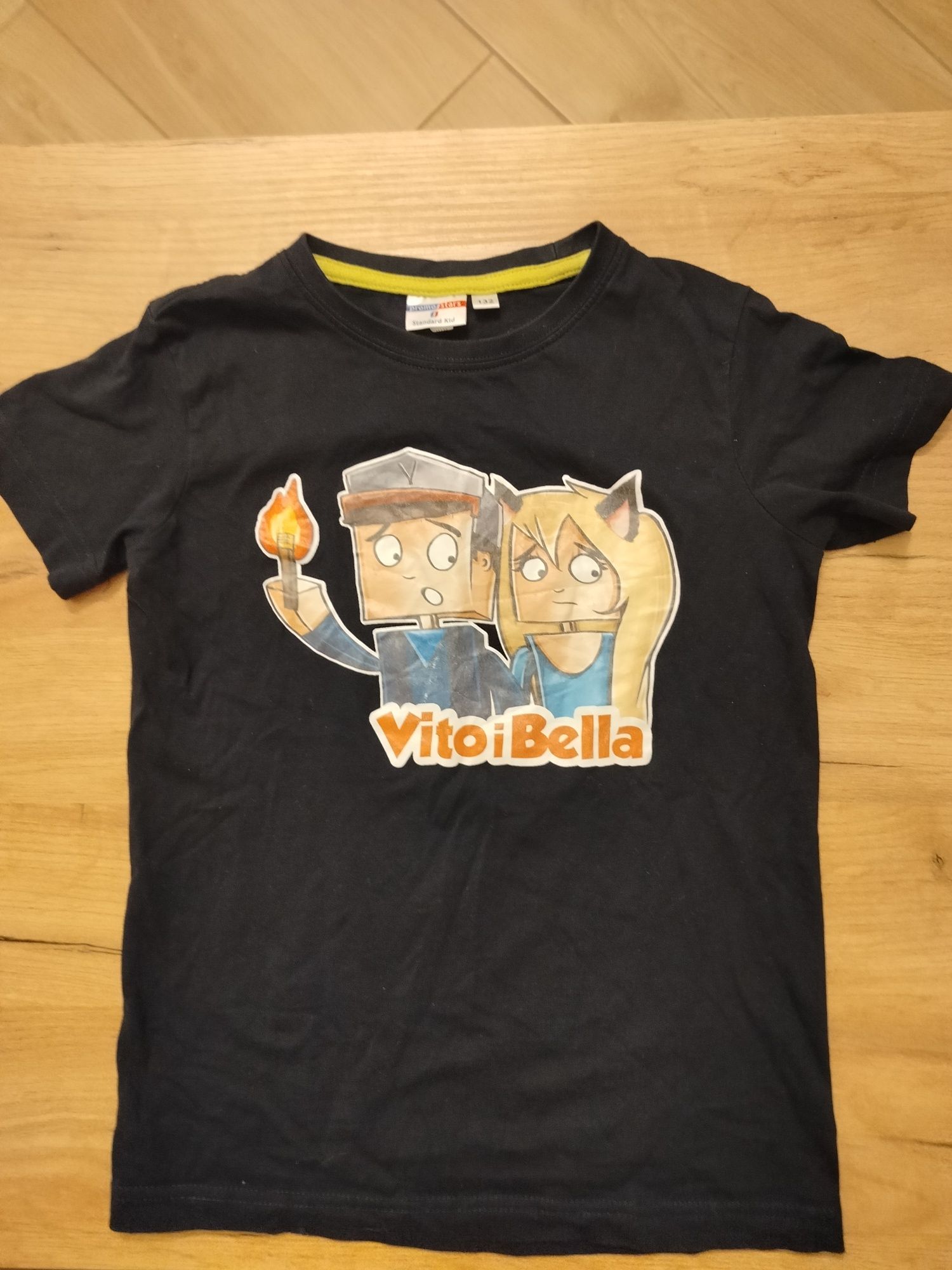 Koszulka dziewczęca chłopięca krótki t shirt rękaw Vito i Bella 128 13