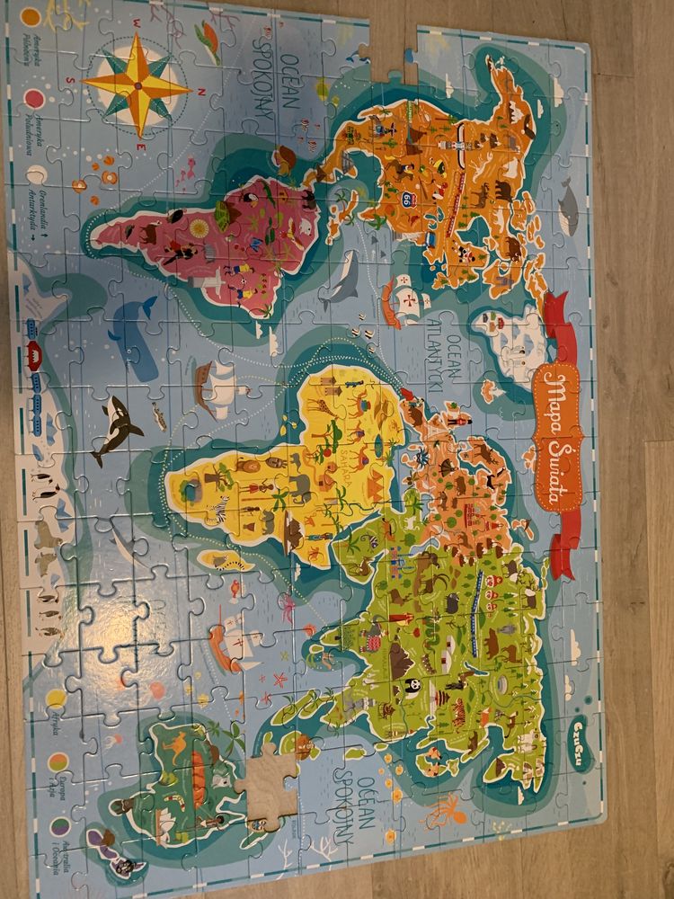 Puzzle CzuCzu Mapa Świata