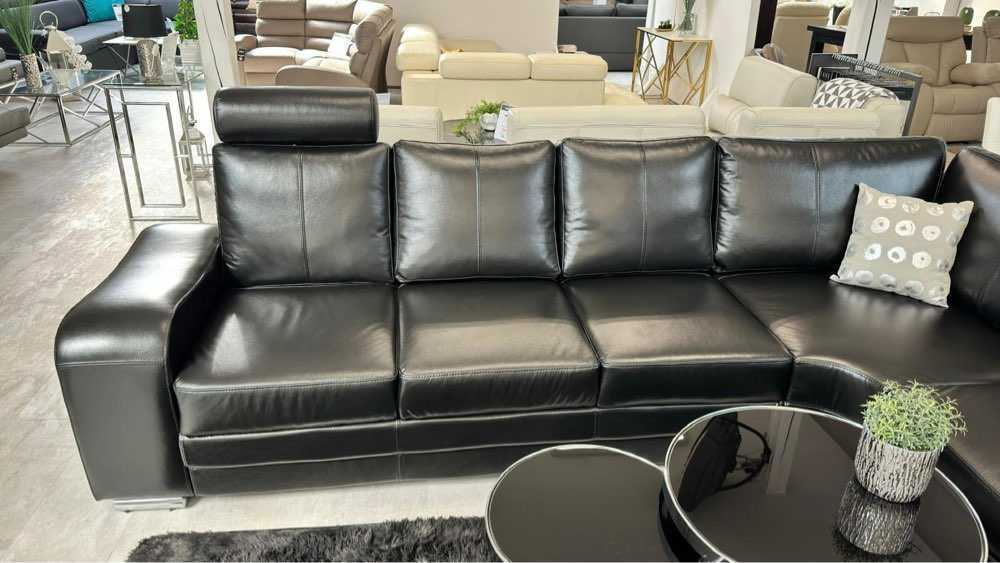 Narożnik Enzo 316cm x 260cm -  100% skóra. Dostępny od zaraz!