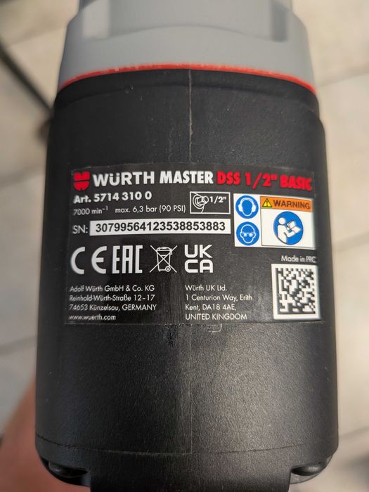 Klucz udarowy Wurth Master DSS 1/2" Basic