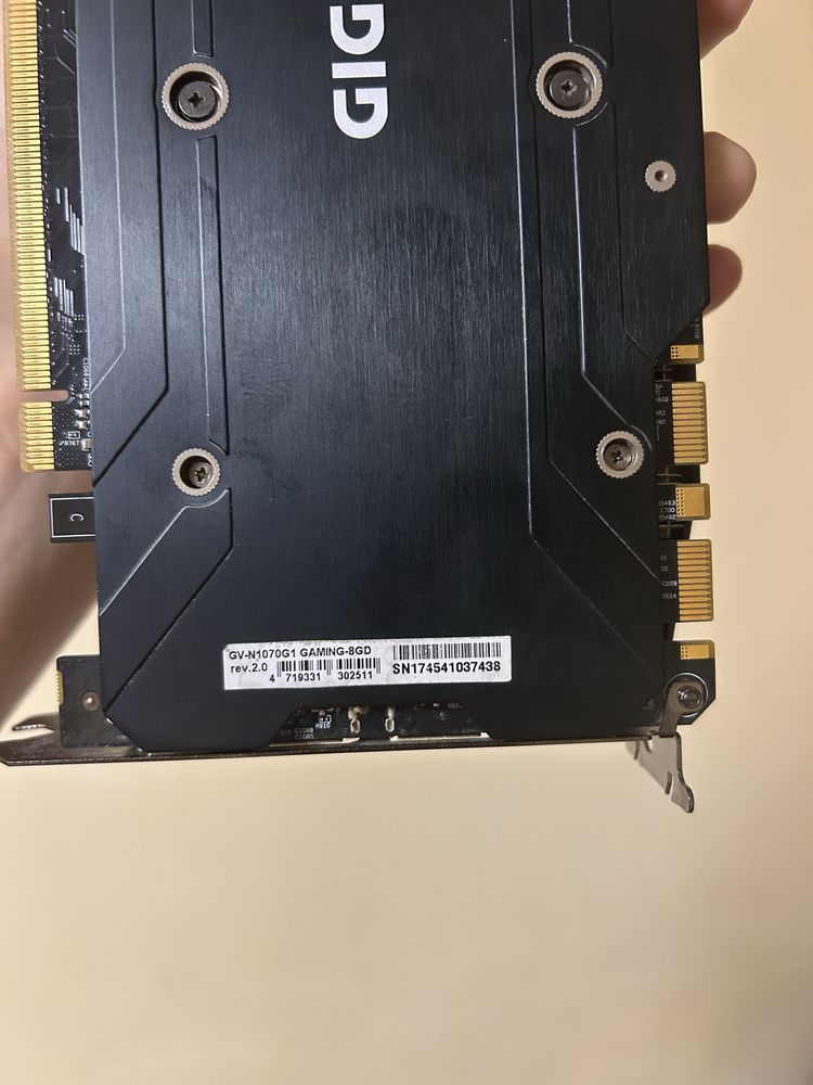GTX 1070 8GB GDDR5 Gigabyte Відеокарта (Тести!)