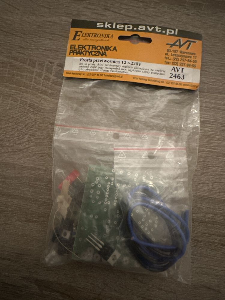 Avt 2463 Prosta przetwornica 12-220v DIY