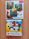 Drewniana gra edukacyjna Nawlekaj nie czekaj puzzle dinozaury