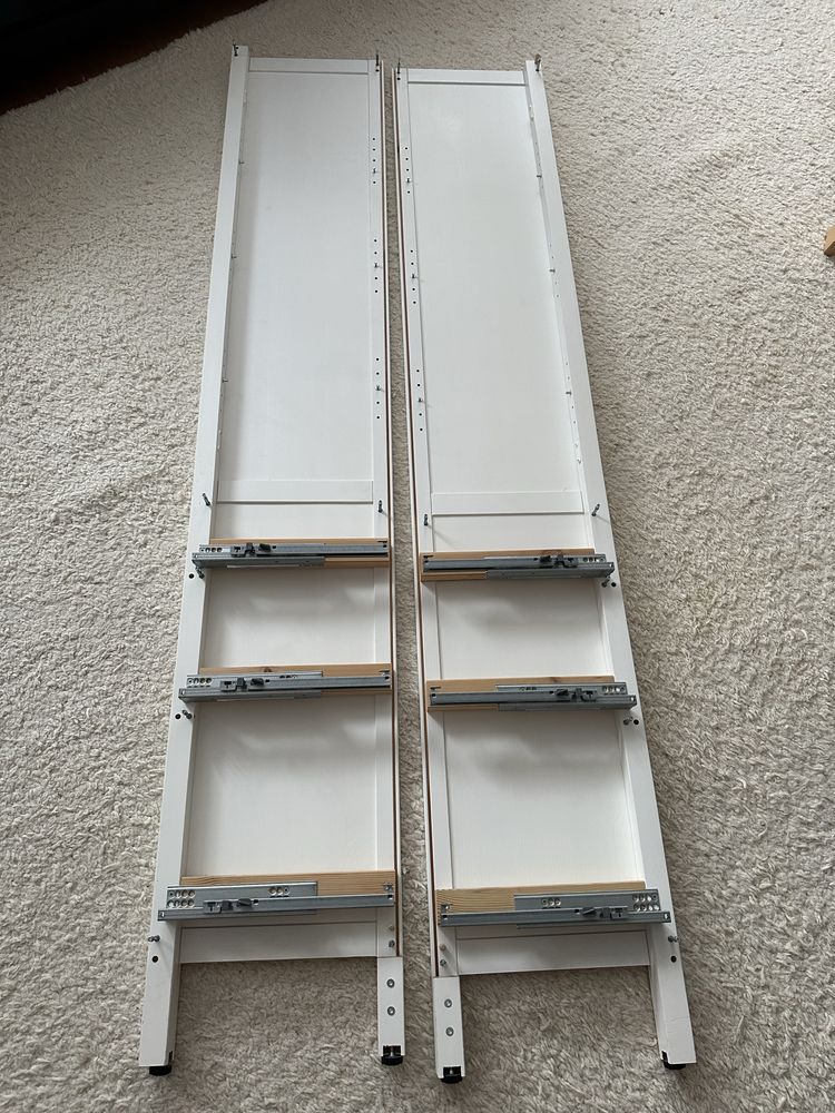 Witryna ikea Hemnes biała z 3 szufladami