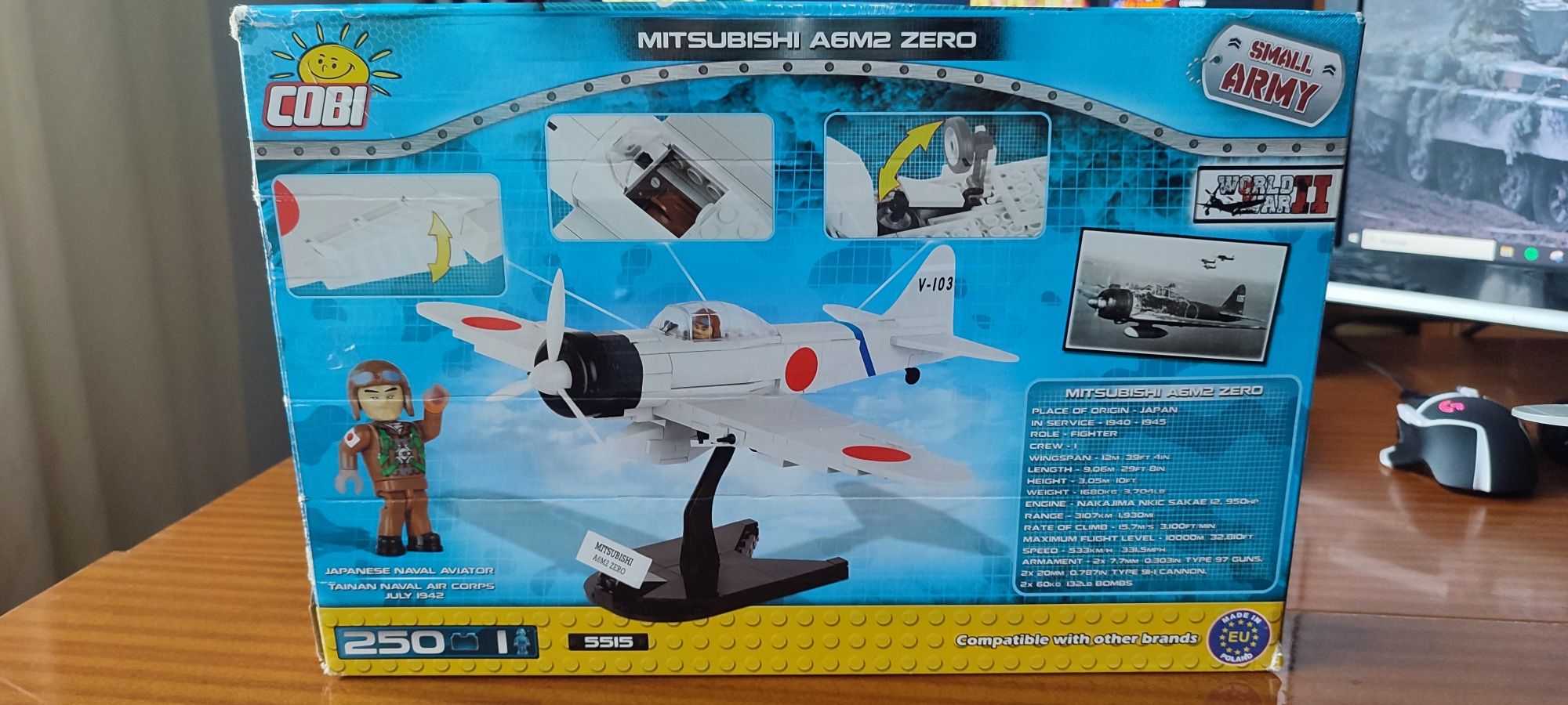 COBI 5515 Mitsubishi A6M2 ZERO Kompletny