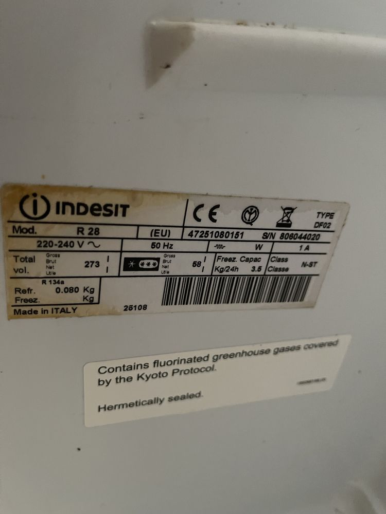 Frigorifico Indesit 273L combinado