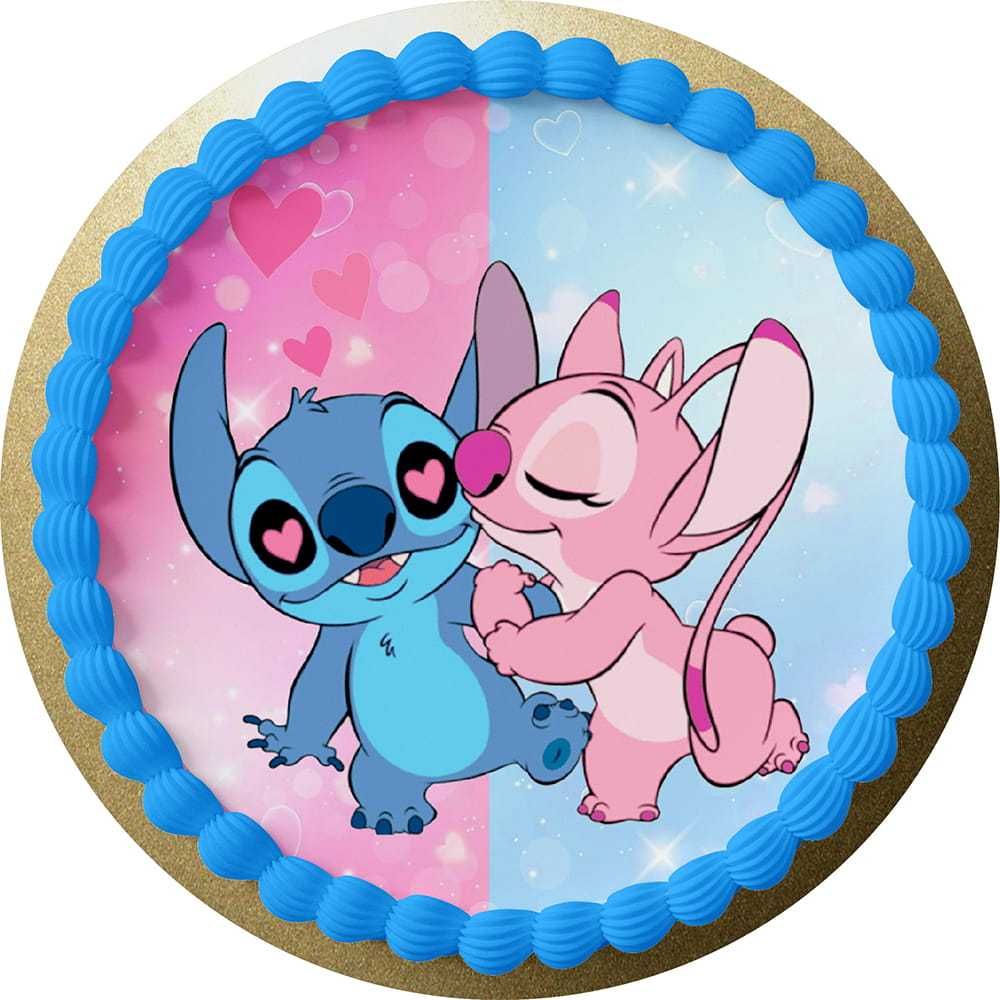 opłatek na tort lilo i stich 20cm