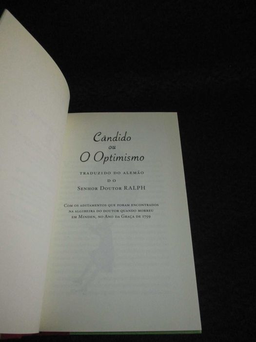 Livro Cândido ou O Optimismo Voltaire Tinta da China