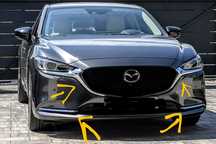 Komplet listw chrom do zderzaka Mazda 6 GJ 2018+ polift