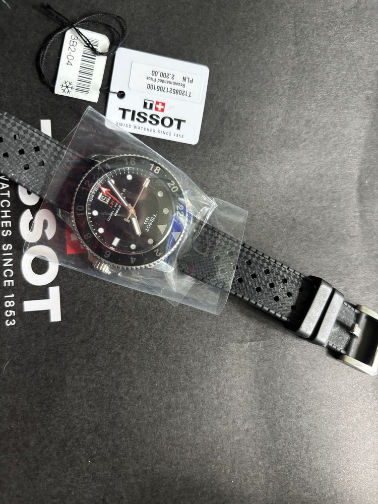 Zegarek TISSOT SEASTAR 1000 quartz  GMT nowy