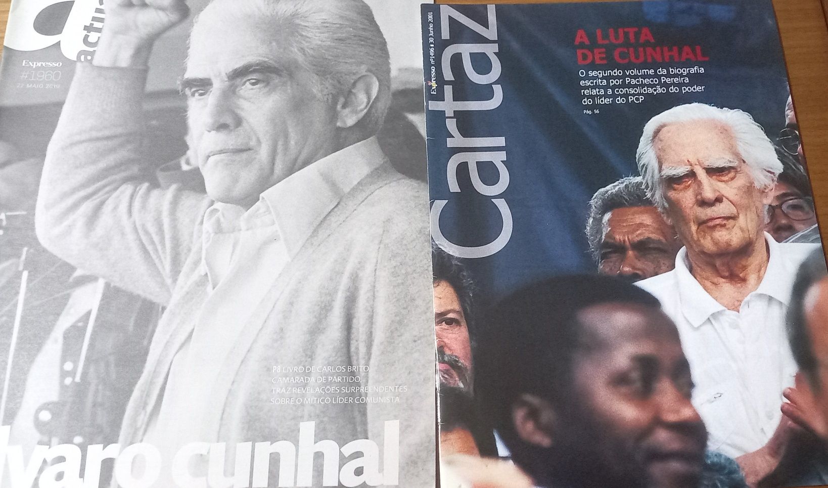 Álvaro Cunhal revistas e conteúdos 2001 e 2010