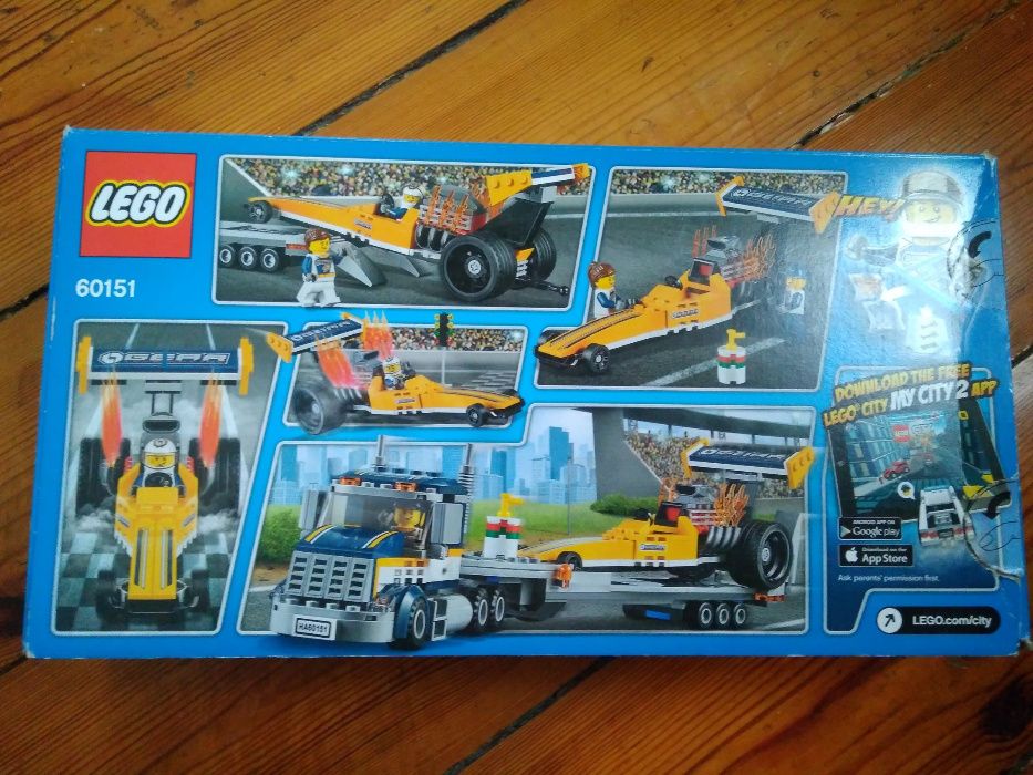 Lego City 60151 Klocki Transporter dragsterów