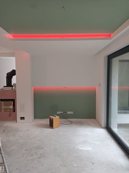 Szpachlowanie malowanie sufity zabudowy gk remonty glazura gres panele