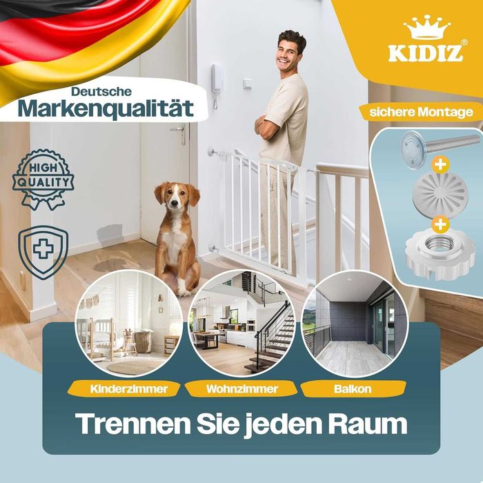 Nowa bramka / zabezpieczająca / dla dzieci / schody / KIDIZ / W27!