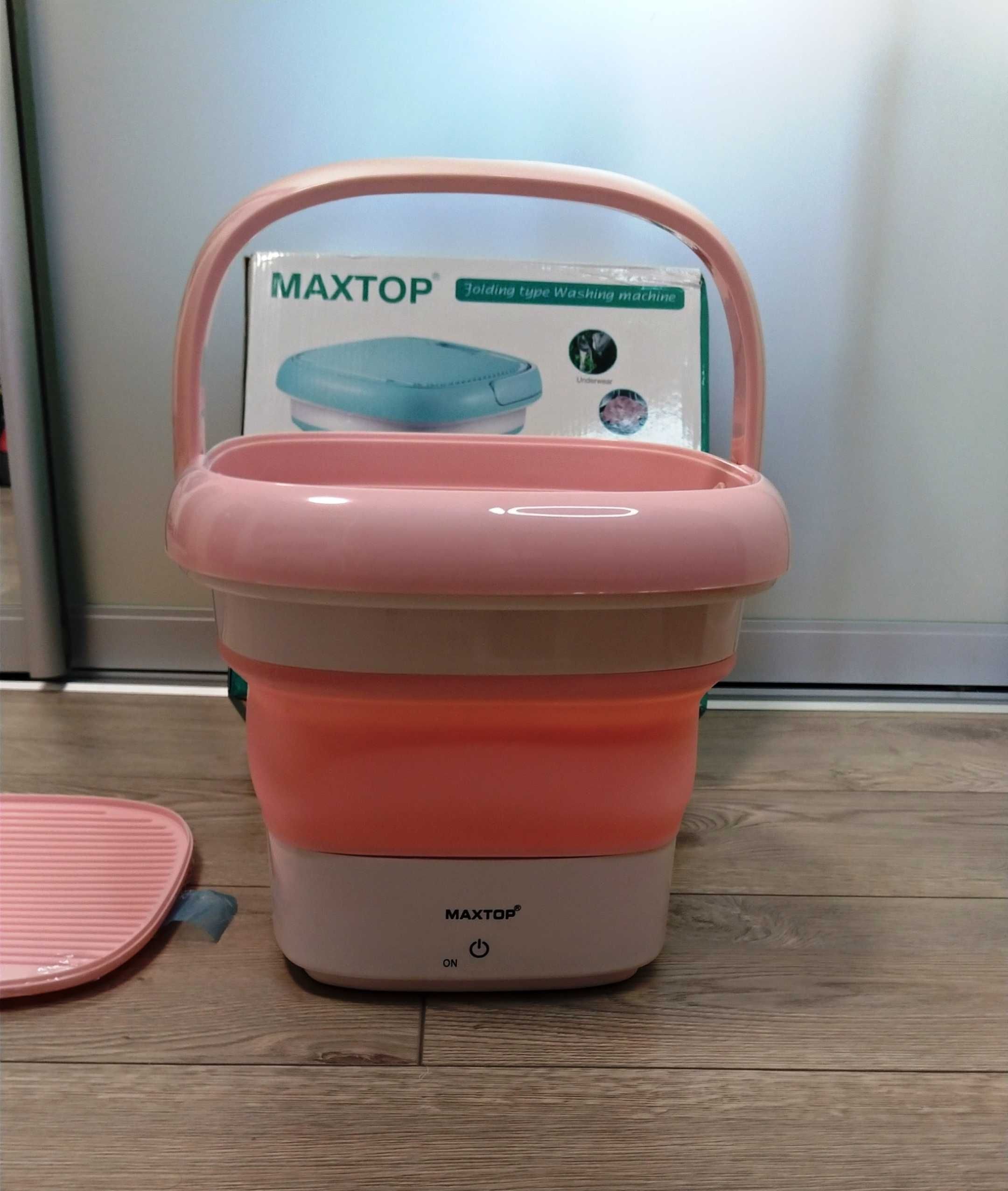 Складна силіконова пральна машина Maxtop компактна 0,8кг озон