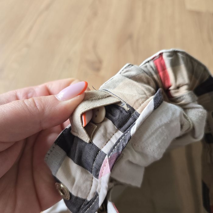 Spodnie burberry materiałowe bawełna cotton 86 92 skinny rurki
