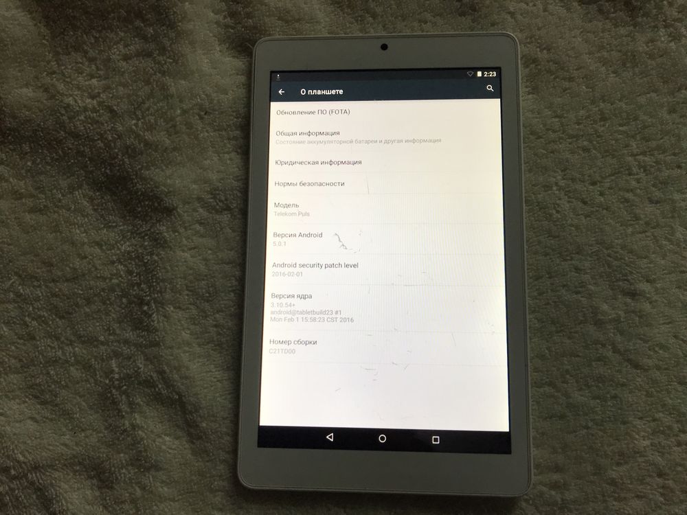 Планшет Alcatel OneTouch Telekom Puls. 8”, 16GB.  Без нюансов
