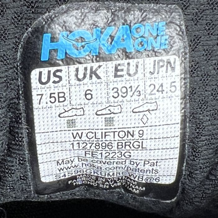 Кросівки Hoka Clifton 9 1127896 розмір 39 оригінал