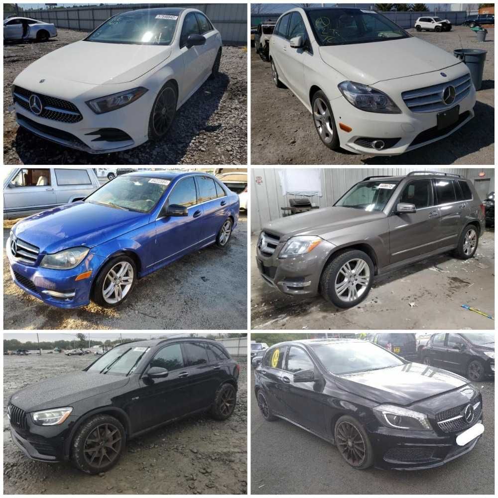 Запчасти Mercedes A B C CLA GLA GLB GLC GLK GLE E S M class двигатель