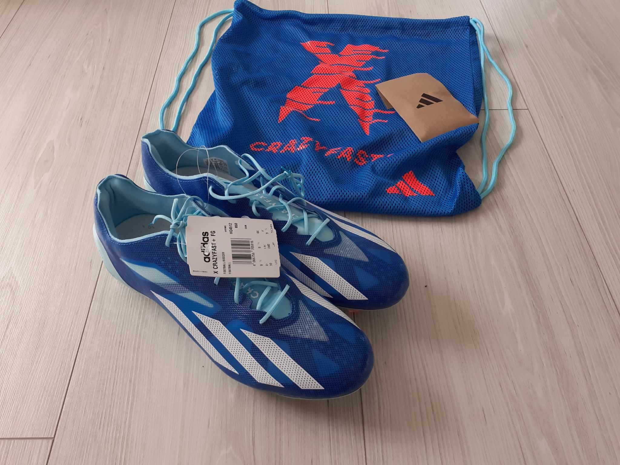 Profesjonalne buty piłkarskie korki Adidas X Crazyfast+ FG HQ4512 r 44