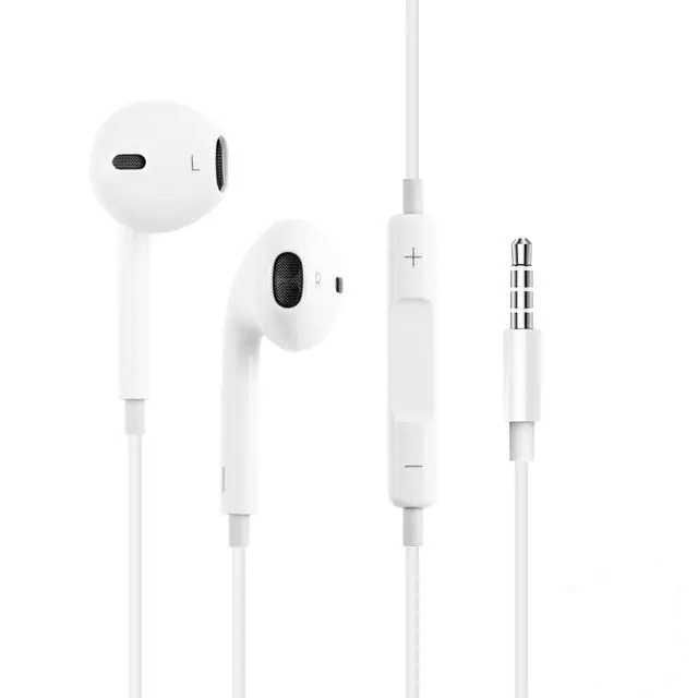 Auriculares Estéreo Branco com Microfone