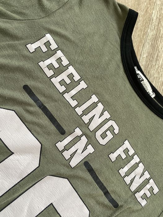 Bluzka sportowa z krótkim rękawem tshirt z nadrukiem z napisem
