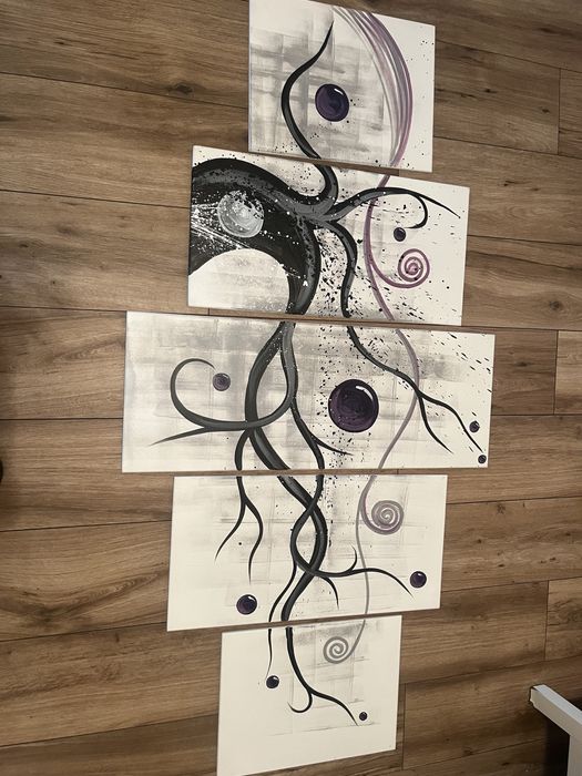 Obraz scienny 5 czesciowy 165x80