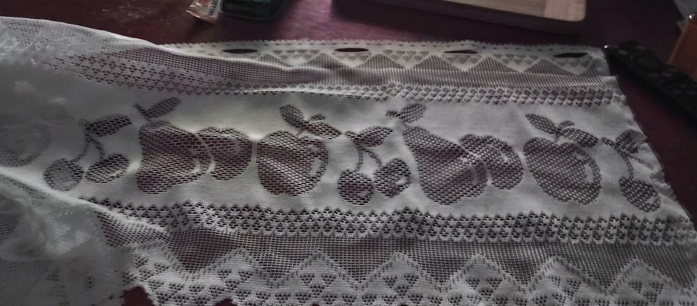 Firanka żakardowa Zazdrostki owoce