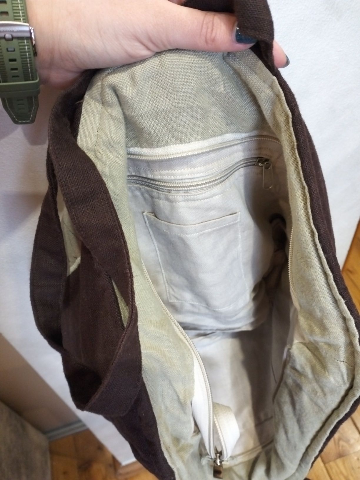 Brązowa torba torebka damska