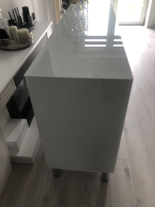Komoda biala, lustrzana, z lustra, chrom, glamour, Okazja!!!