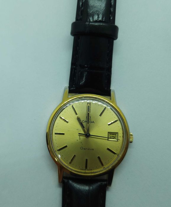 Mechaniczny męski zegarek Omega Geneve 35mm po serwisie u zegarmistrza