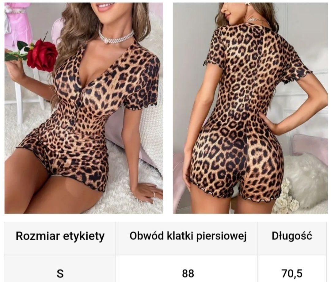 Piżamka damska w panterkę