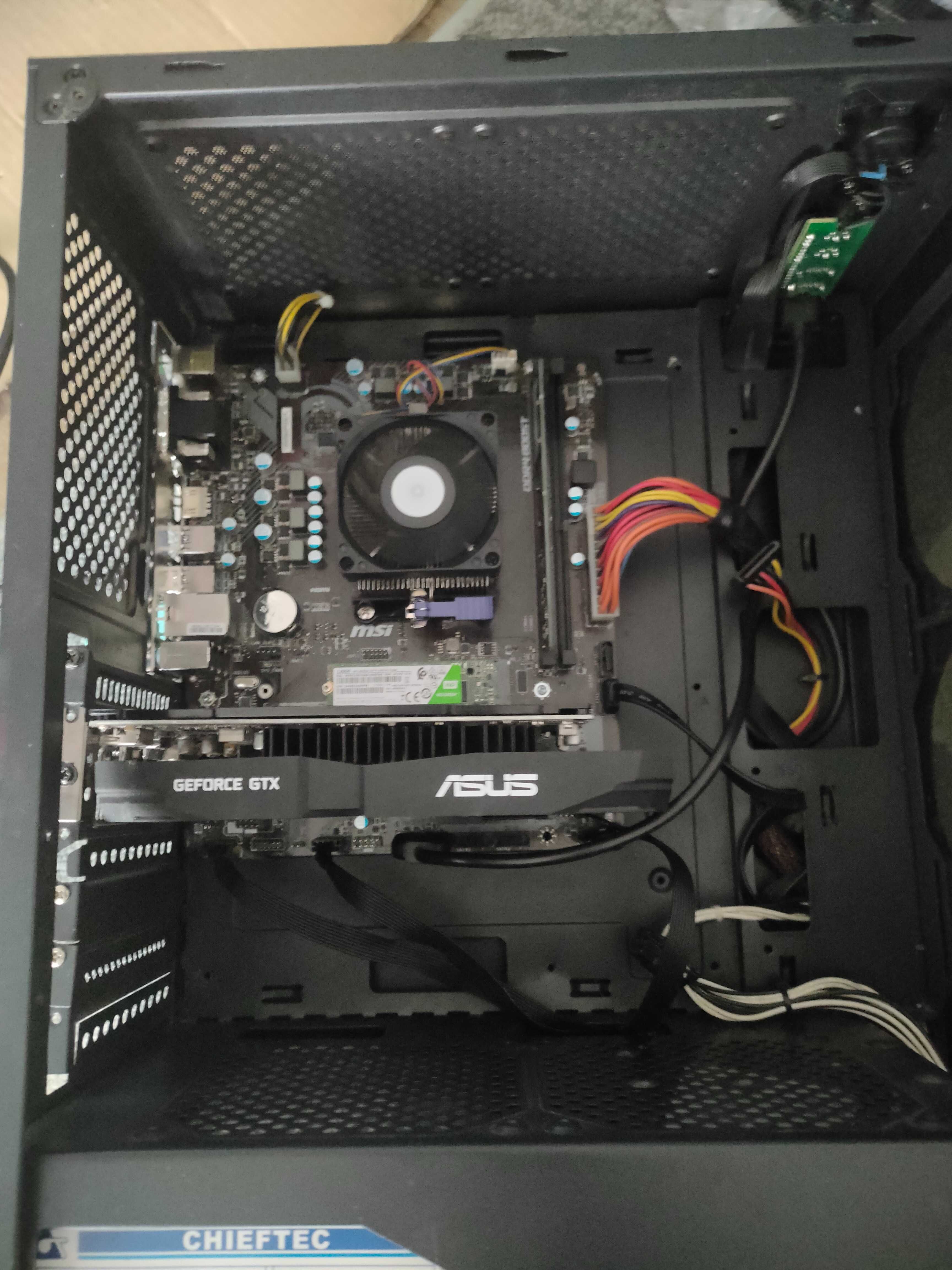 сист блок! Ryzen 5 2600/ 8 gb ddr4/ GTX 1050Ti 4gb