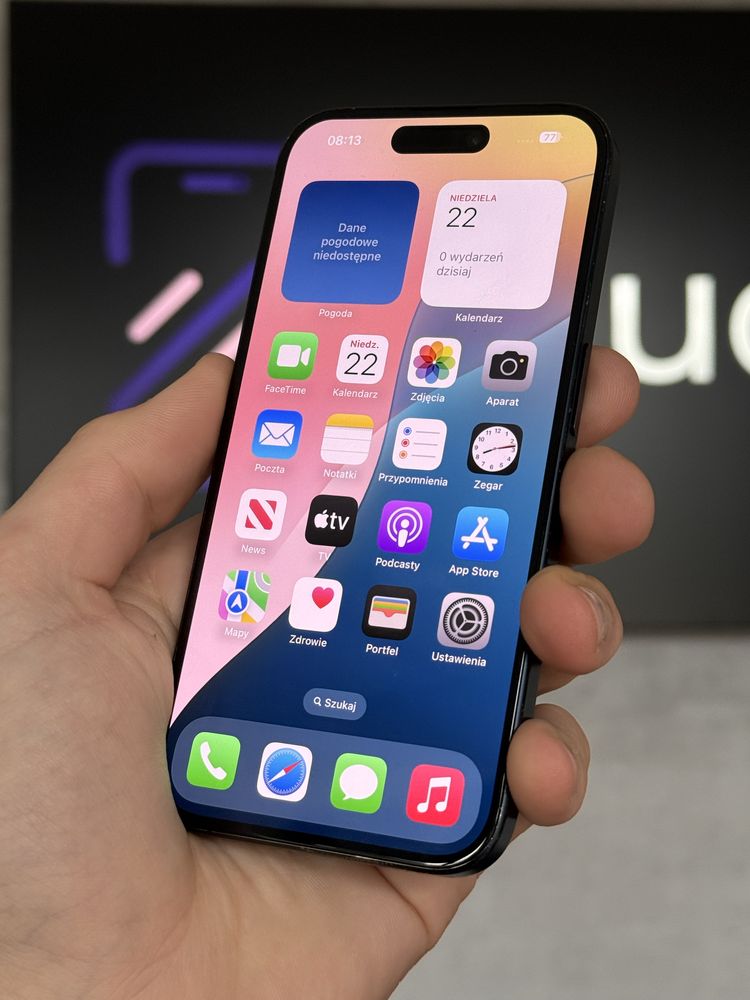 RATY 0% iPhone 15 Pro 256GB FV23% BATERIA 97% GWARANCJA 12 miesięcy!!!