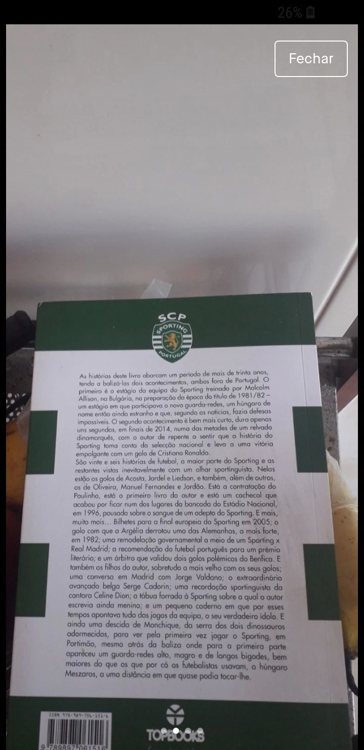 Livro" o meu ídolo Sporting"