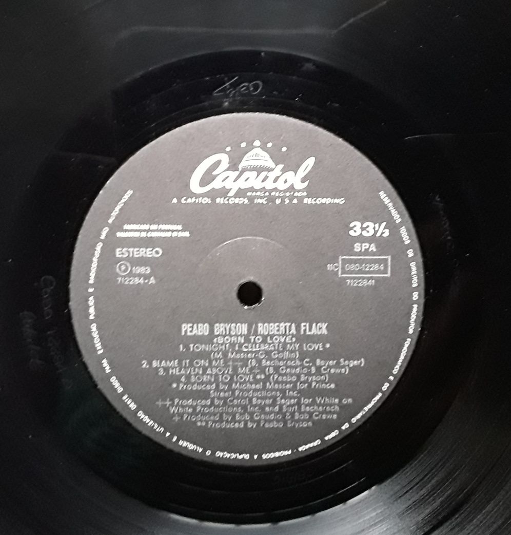 Vinil LP Peabo Bryson e Roberta Flack - Born To Love