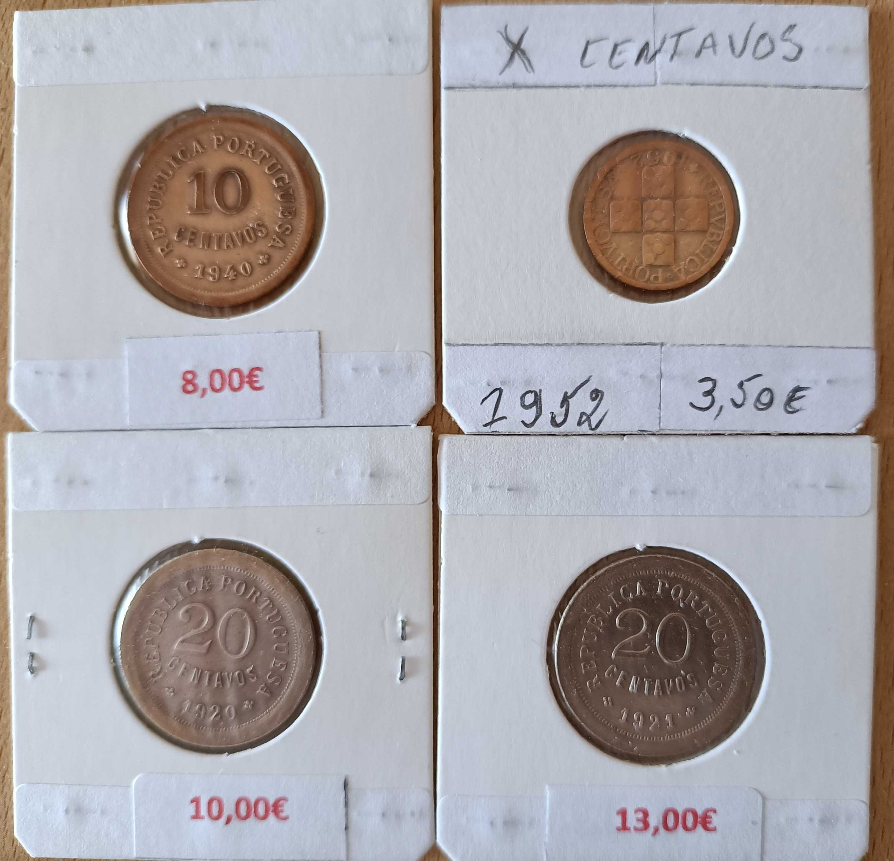 Moedas em centavos da primeira República Portuguesa