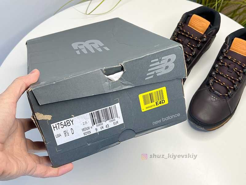 Чоловічі Черевики NB 754 Нові Оригінал Взуття Мужские Ботинки Еврозима