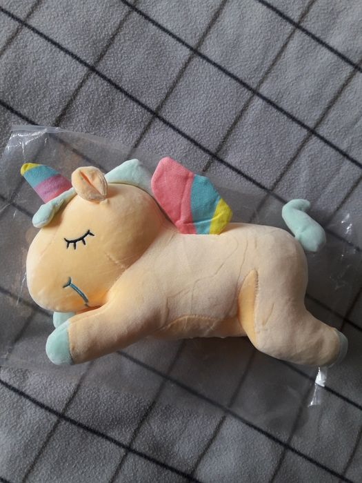 Игрушка единорог плюш.антистрессовая, 40см.