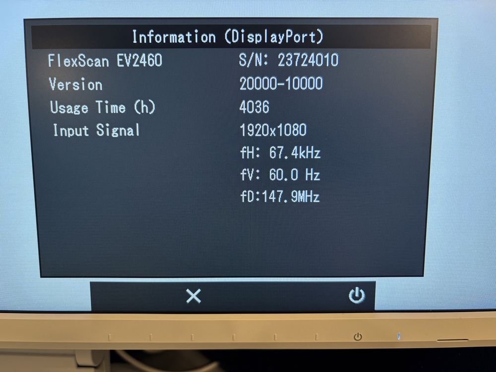 Monitor EIZO FlexScan EV2460 FHD IPS 5ms HDMI DP