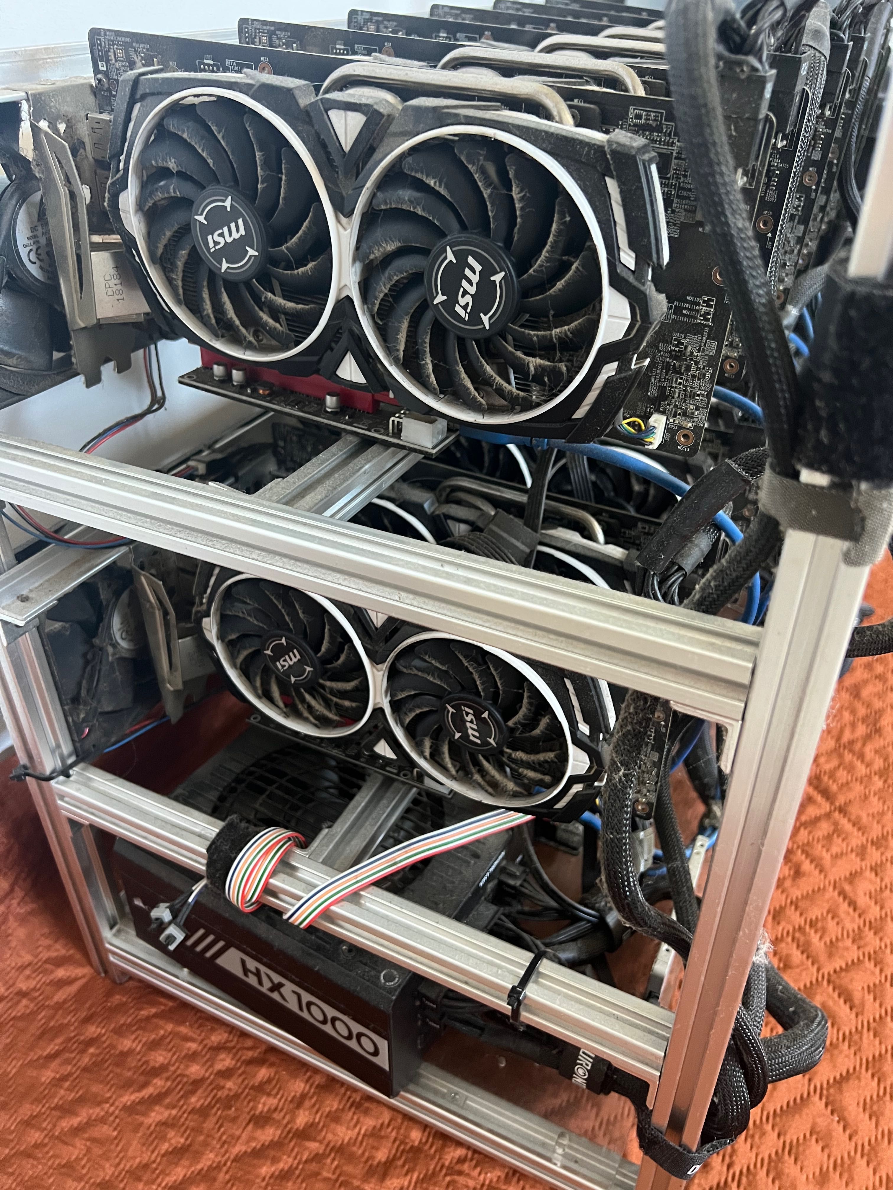 GPU mining 12 x RX580 8gb