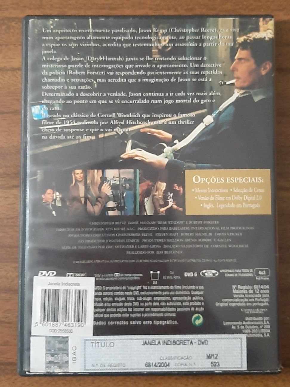 DVD "Janela Indiscreta"