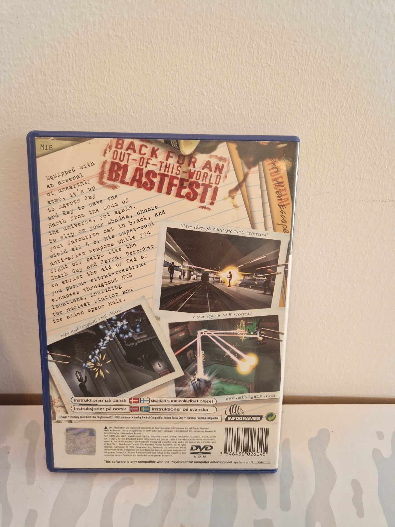MIB men in black 2 II alien escape ps2 PlayStation 2