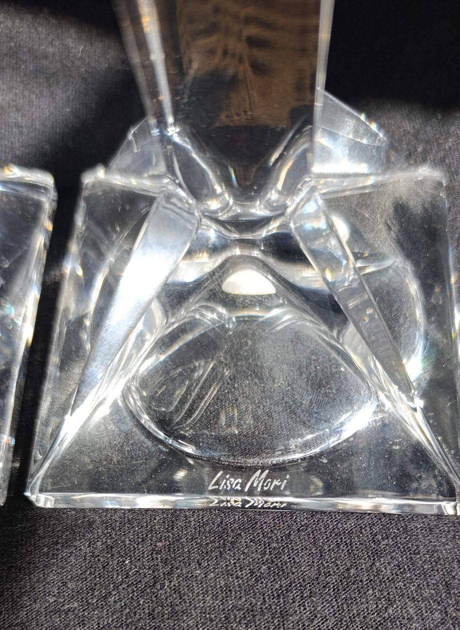 2 Castiçais Cristal
