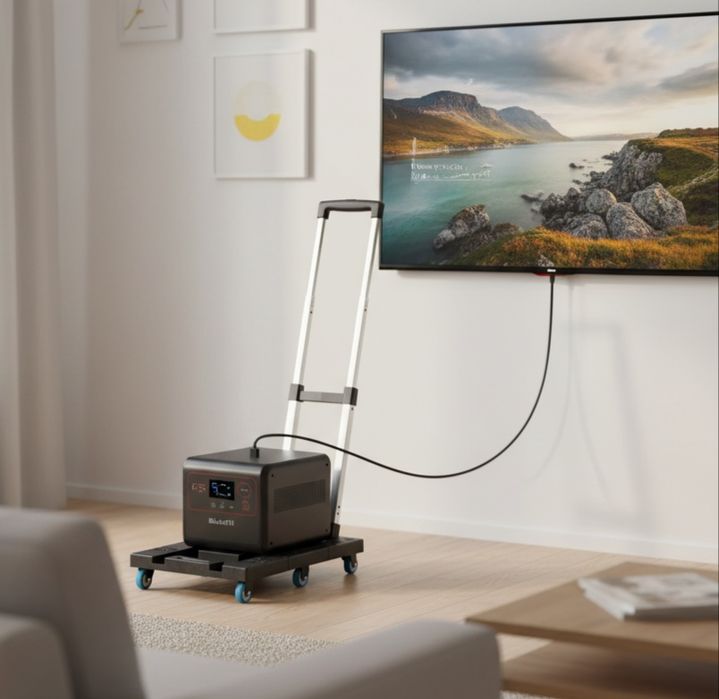 УВАГА • Візок 6 коліс  для EcoFlow, Bluetti, генераторів та АКБ/150 кг