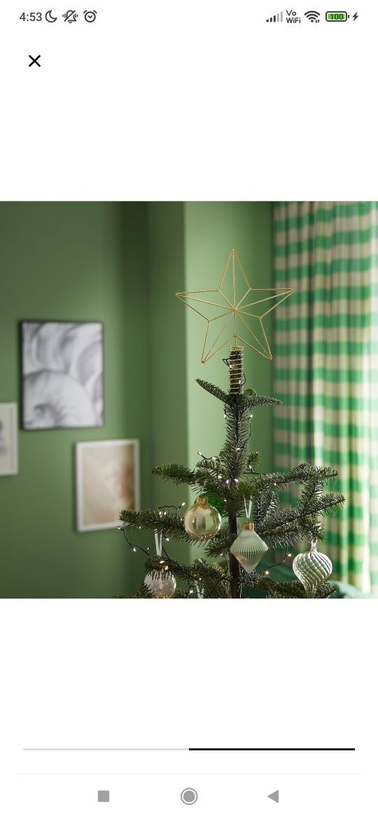 Gwiazda na choinkę świáteczna ikea