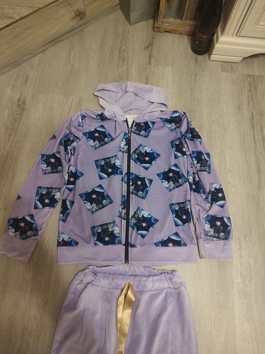 Dres welurowy dla dziewczynki