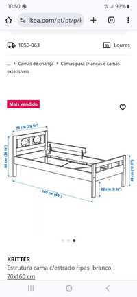 Cama ikea criança Kritter